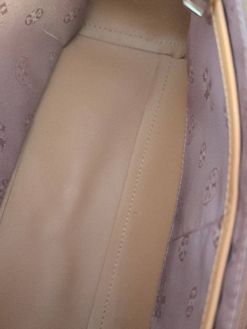 Tory Burch Camel Tan York Saffiano Cognac Leather Tote Shoulder Bag    M412